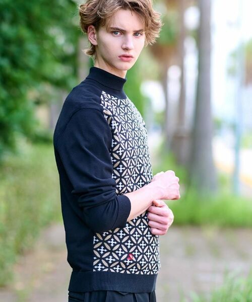 DRESSTERIOR / ドレステリア ニット・セーター | オーバーラップサークルジャカード タートルニット | 詳細6