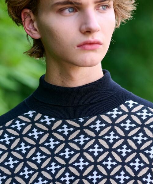 DRESSTERIOR / ドレステリア ニット・セーター | オーバーラップサークルジャカード タートルニット | 詳細9