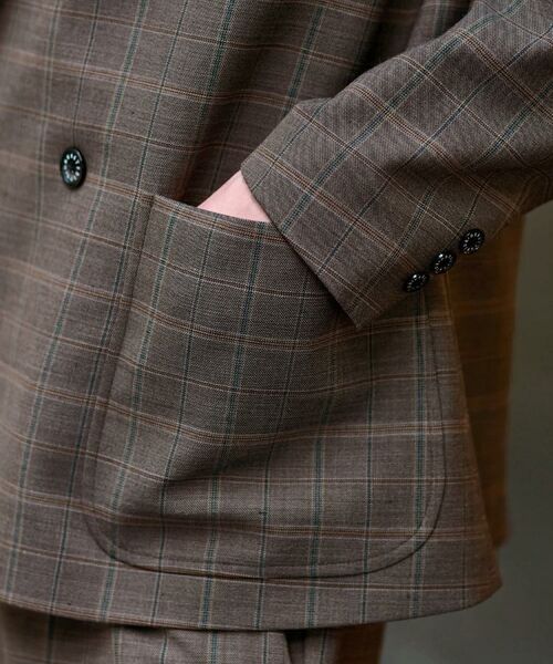 DRESSTERIOR / ドレステリア テーラードジャケット | 【セットアップ可】2WAYストレッチ コンフォータブルチェックジャケット | 詳細12