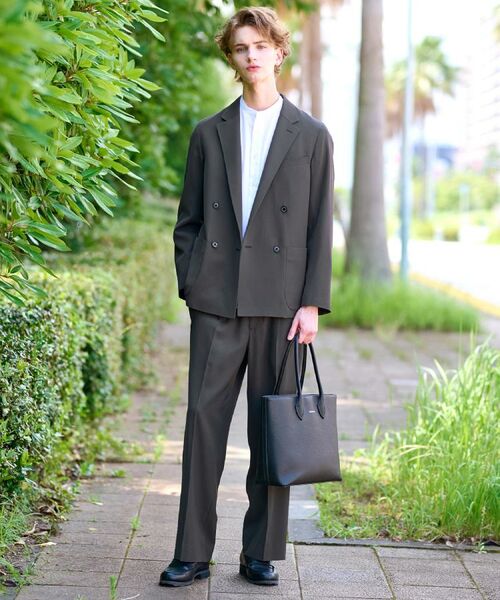 DRESSTERIOR / ドレステリア テーラードジャケット | 【セットアップ可】クリアーカルゼ コンフォータブル ダブルジャケット | 詳細12