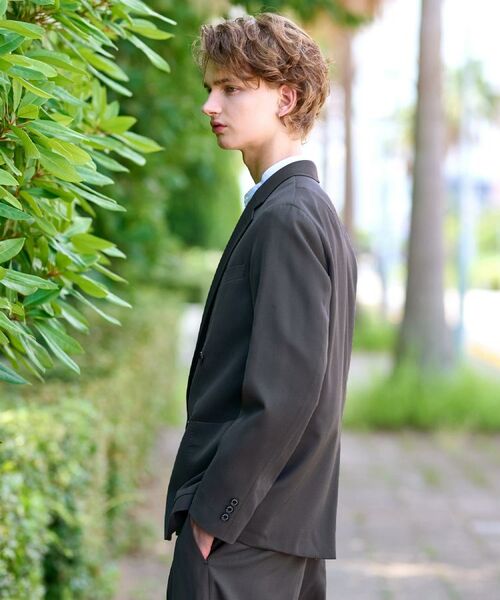 DRESSTERIOR / ドレステリア テーラードジャケット | 【セットアップ可】クリアーカルゼ コンフォータブル ダブルジャケット | 詳細15