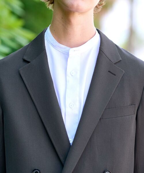 DRESSTERIOR / ドレステリア テーラードジャケット | 【セットアップ可】クリアーカルゼ コンフォータブル ダブルジャケット | 詳細17