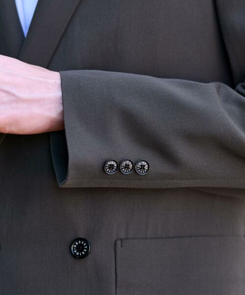 DRESSTERIOR / ドレステリア テーラードジャケット | 【セットアップ可】クリアーカルゼ コンフォータブル ダブルジャケット | 詳細18