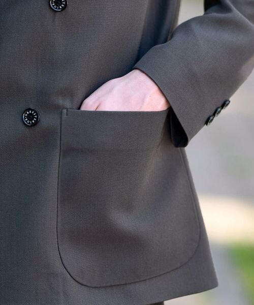 DRESSTERIOR / ドレステリア テーラードジャケット | 【セットアップ可】クリアーカルゼ コンフォータブル ダブルジャケット | 詳細19