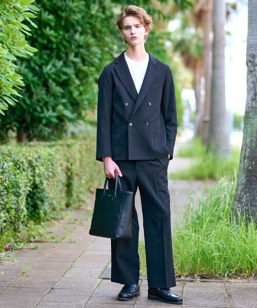 DRESSTERIOR / ドレステリア テーラードジャケット | 【セットアップ可】クリアーカルゼ コンフォータブル ダブルジャケット | 詳細2