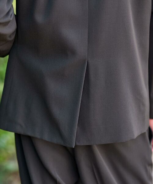 DRESSTERIOR / ドレステリア テーラードジャケット | 【セットアップ可】クリアーカルゼ コンフォータブル ダブルジャケット | 詳細21