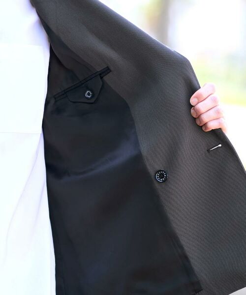 DRESSTERIOR / ドレステリア テーラードジャケット | 【セットアップ可】クリアーカルゼ コンフォータブル ダブルジャケット | 詳細22