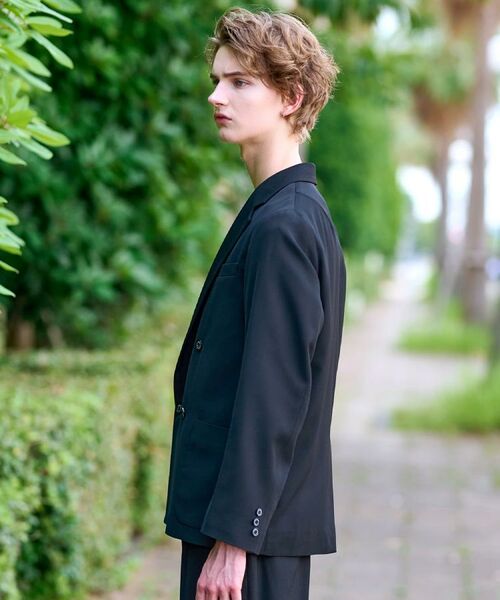 DRESSTERIOR / ドレステリア テーラードジャケット | 【セットアップ可】クリアーカルゼ コンフォータブル ダブルジャケット | 詳細5
