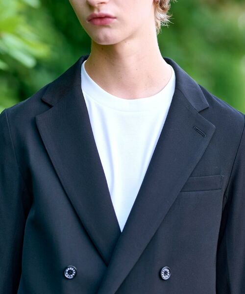 DRESSTERIOR / ドレステリア テーラードジャケット | 【セットアップ可】クリアーカルゼ コンフォータブル ダブルジャケット | 詳細6
