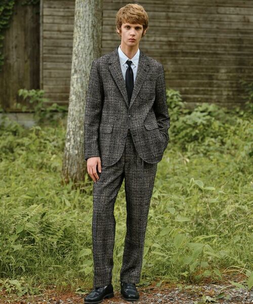 DRESSTERIOR / ドレステリア テーラードジャケット | 【セットアップ可】ループグレンチェック リラックスジャケット | 詳細1