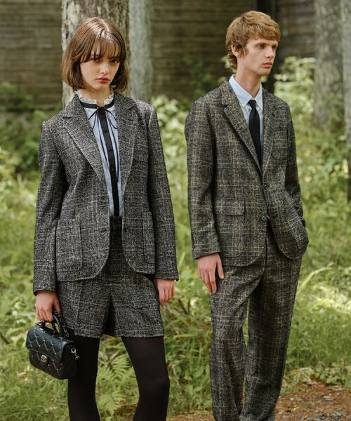 DRESSTERIOR / ドレステリア テーラードジャケット | 【セットアップ可】ループグレンチェック リラックスジャケット | 詳細2