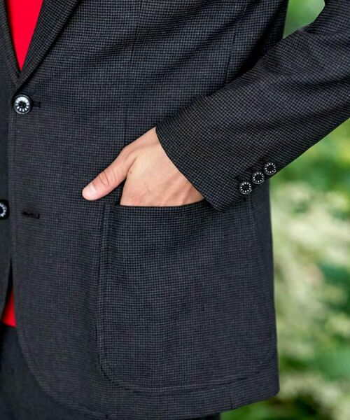 DRESSTERIOR / ドレステリア テーラードジャケット | 【セットアップ可/Momomax11月号掲載】ストレッチソフトタッチ チェックジャケット | 詳細8