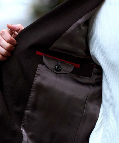 DRESSTERIOR / ドレステリア テーラードジャケット | 【セットアップ可】ブラウンツイル ダブルジャケット | 詳細13