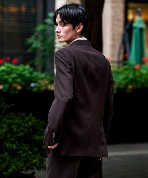 DRESSTERIOR / ドレステリア テーラードジャケット | 【セットアップ可】ブラウンツイル ダブルジャケット | 詳細7