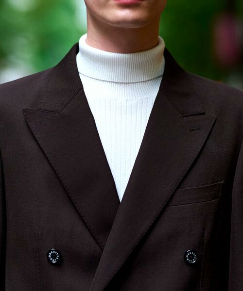DRESSTERIOR / ドレステリア テーラードジャケット | 【セットアップ可】ブラウンツイル ダブルジャケット | 詳細8