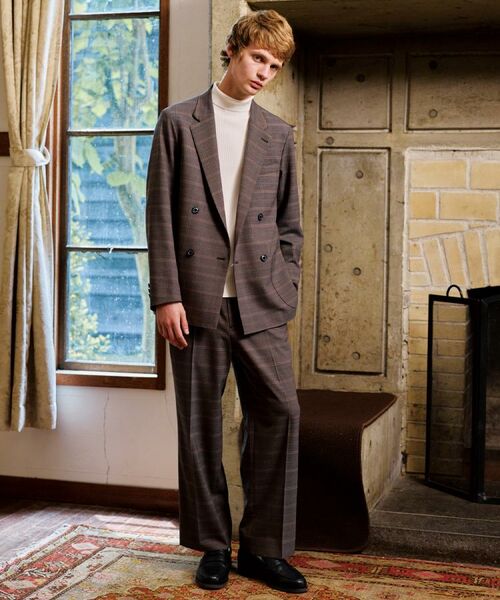 DRESSTERIOR / ドレステリア パンツ | 【セットアップ可】2WAYストレッチ チェック SET UP ワイドパンツ | 詳細1