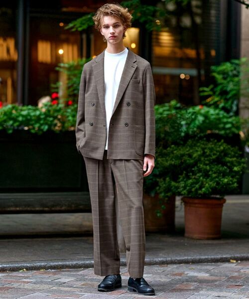 DRESSTERIOR / ドレステリア パンツ | 【セットアップ可】2WAYストレッチ チェック SET UP ワイドパンツ | 詳細2