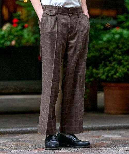 DRESSTERIOR / ドレステリア パンツ | 【セットアップ可】2WAYストレッチ チェック SET UP ワイドパンツ | 詳細5