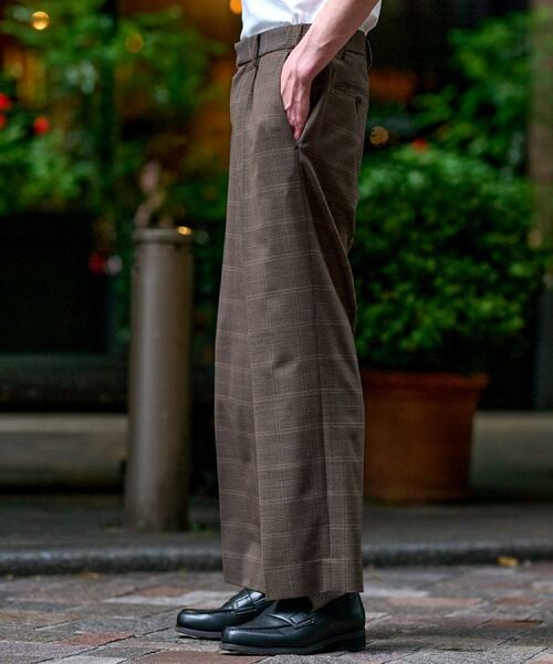 DRESSTERIOR / ドレステリア パンツ | 【セットアップ可】2WAYストレッチ チェック SET UP ワイドパンツ | 詳細6