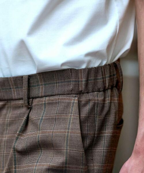 DRESSTERIOR / ドレステリア パンツ | 【セットアップ可】2WAYストレッチ チェック SET UP ワイドパンツ | 詳細8