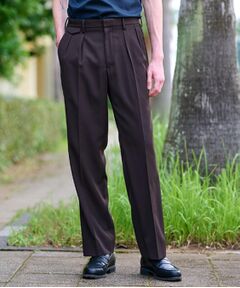 DRESSTERIOR / ドレステリア パンツ | 【セットアップ可】ブラウンツイル ツータックパンツ