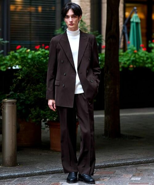 DRESSTERIOR / ドレステリア パンツ | 【セットアップ可】ブラウンツイル ツータックパンツ | 詳細2