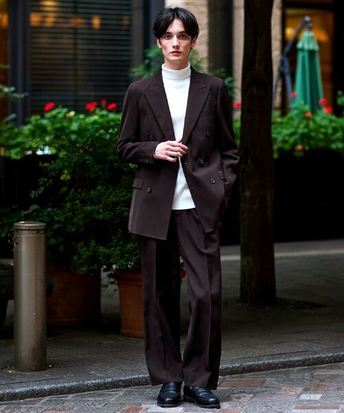 DRESSTERIOR / ドレステリア パンツ | 【セットアップ可】ブラウンツイル ツータックパンツ | 詳細3