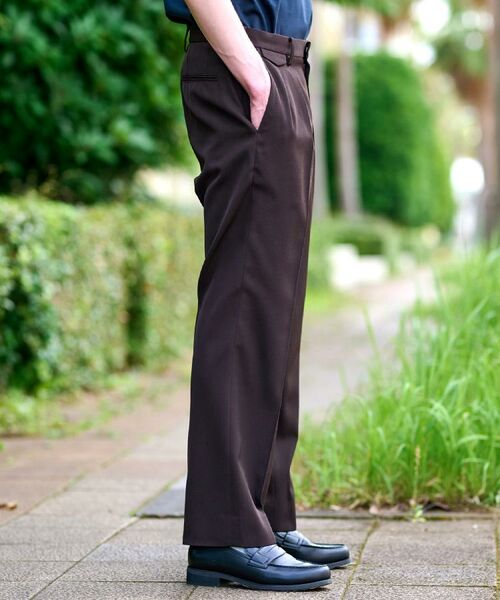DRESSTERIOR / ドレステリア パンツ | 【セットアップ可】ブラウンツイル ツータックパンツ | 詳細6