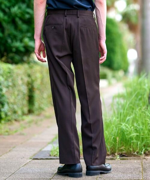 DRESSTERIOR / ドレステリア パンツ | 【セットアップ可】ブラウンツイル ツータックパンツ | 詳細7