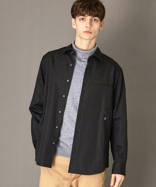 DRESSTERIOR/ドレステリア コットングログランシャツ ブラック(019) 94(LL) DRESSTERIOR/ドレステリア コットングログランシャツ ブラック(019) 94(LL)