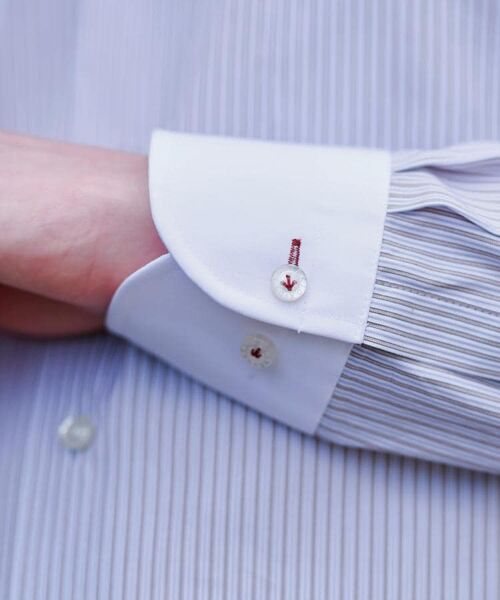 DRESSTERIOR / ドレステリア シャツ・ブラウス | レギュラーカラークレリック ストライプドレスシャツ | 詳細10