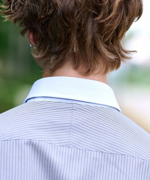 DRESSTERIOR / ドレステリア シャツ・ブラウス | レギュラーカラークレリック ストライプドレスシャツ | 詳細13