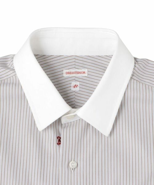DRESSTERIOR / ドレステリア シャツ・ブラウス | レギュラーカラークレリック ストライプドレスシャツ | 詳細15