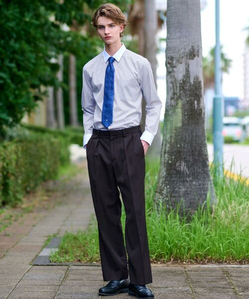 DRESSTERIOR / ドレステリア シャツ・ブラウス | レギュラーカラークレリック ストライプドレスシャツ | 詳細2