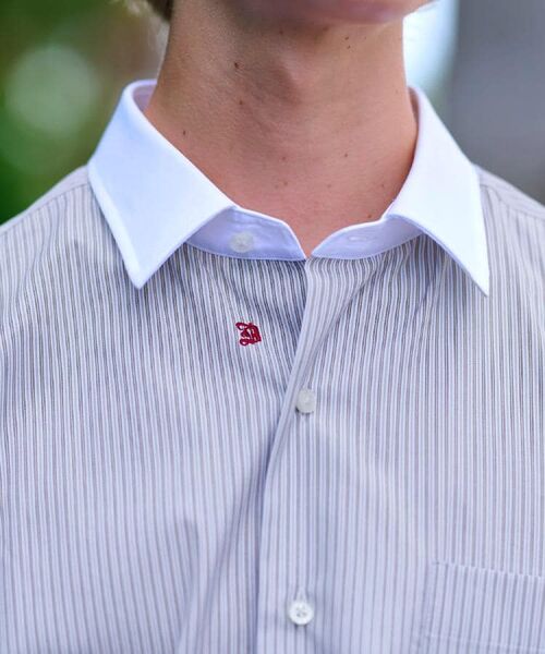 DRESSTERIOR / ドレステリア シャツ・ブラウス | レギュラーカラークレリック ストライプドレスシャツ | 詳細9