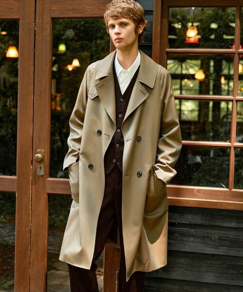 DRESSTERIOR/ドレステリア ウールギャバジン アルスターコート オリーブグリーン(026) 90(S) DRESSTERIOR/ドレステリア ウールギャバジン アルスターコート オリーブグリーン(026) 90(S)