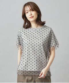 新品　完売品　ドレステリア　ドットチュールプリーツスカート DRESSTERIOR - 【新作】軽やかなチュールプリーツスカート2型を