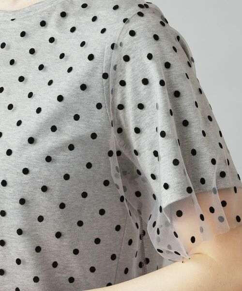 DRESSTERIOR / ドレステリア Tシャツ | 【洗える／シアー素材】ドットチュールレイヤードTシャツ | 詳細18