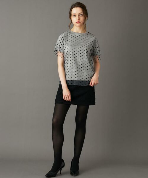 DRESSTERIOR / ドレステリア Tシャツ | 【洗える／シアー素材】ドットチュールレイヤードTシャツ | 詳細6