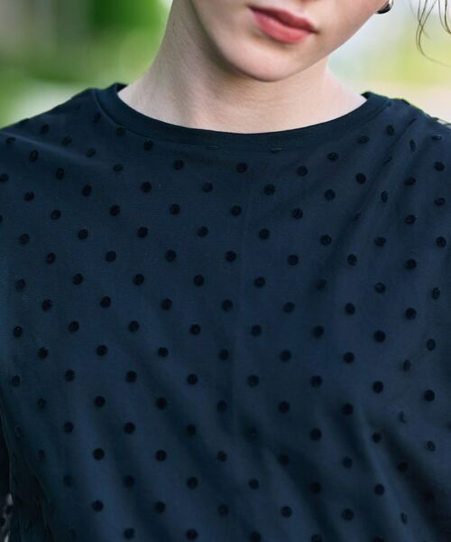 DRESSTERIOR / ドレステリア Tシャツ | 【洗える／シアー素材】ドットチュールレイヤードTシャツ | 詳細9