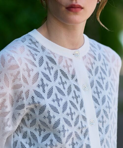 DRESSTERIOR / ドレステリア カーディガン・ボレロ | 【洗える/シアー素材】オーバーラップレースハーフスリーブ | 詳細17