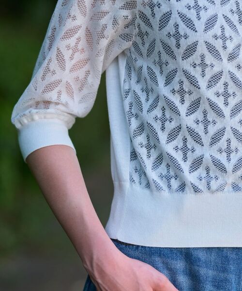 DRESSTERIOR / ドレステリア カーディガン・ボレロ | 【洗える/シアー素材】オーバーラップレースハーフスリーブ | 詳細18