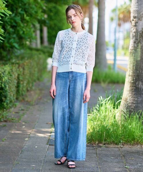 DRESSTERIOR / ドレステリア カーディガン・ボレロ | 【洗える/シアー素材】オーバーラップレースハーフスリーブ | 詳細8