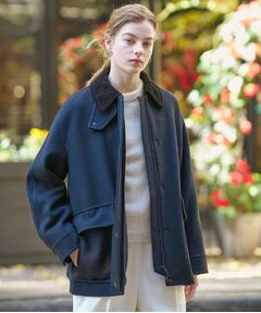 DRESSTERIOR / ドレステリア レザーブルゾン・ジャケット | 【CLASSY.12月号/otonaMUSE11月号掲載】ウールハンティングブルゾン