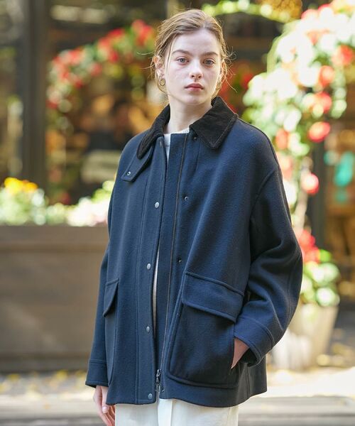 DRESSTERIOR / ドレステリア レザーブルゾン・ジャケット | 【CLASSY.12月号/otonaMUSE11月号掲載】ウールハンティングブルゾン | 詳細4