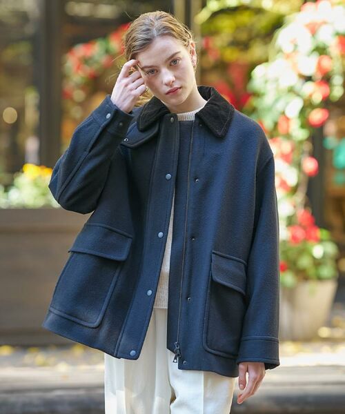 DRESSTERIOR / ドレステリア レザーブルゾン・ジャケット | 【CLASSY.12月号/otonaMUSE11月号掲載】ウールハンティングブルゾン | 詳細5