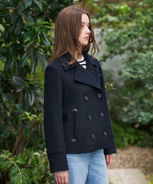 ドレステリア黒ピーコート 干場義雅×DRESSTERIOR コラボ】ピーコート（Pコート