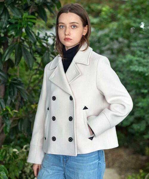 「3/31まで出品」fanostadio ショートピーコート otonaMUSE 11月号掲載】Super140'sショートPジャケット