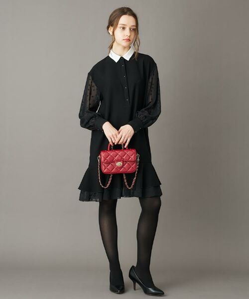 DRESSTERIOR / ドレステリア ワンピース | 【otonaMUSE 11月号掲載】ダブルクロスボリュームスリーブミニワンピース | 詳細2