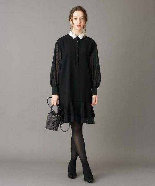 DRESSTERIOR / ドレステリア ワンピース | 【otonaMUSE 11月号掲載】ダブルクロスボリュームスリーブミニワンピース | 詳細3